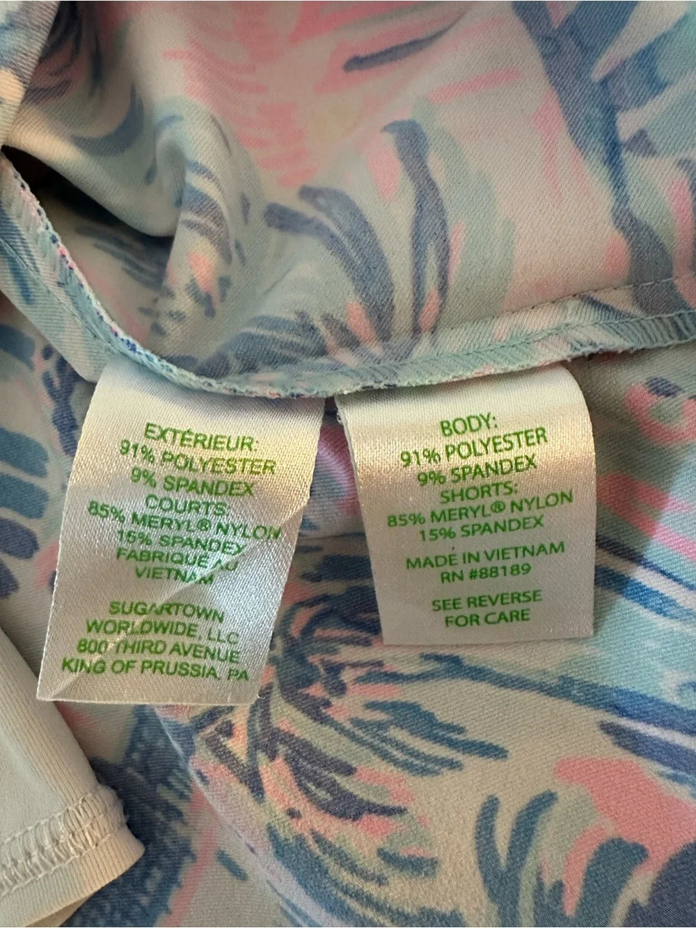 Lilly Pulitzer Luxletic Ravello Blue Perfect Match Frazer Short UPF 50 Size 10